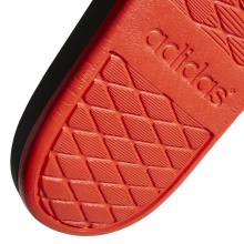 adidas Badeschuhe Adilette Cloudfoam Plus Logo rot/schwarz Herren (Größe 52)
